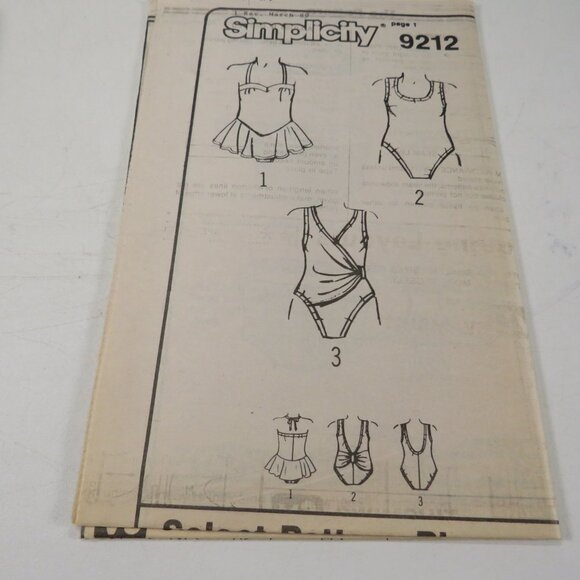 Simplicity 9212 Sewing Pattern Swimsuit Overlock/Surger 18W - 24W UNCUT - Picture 5 of 10